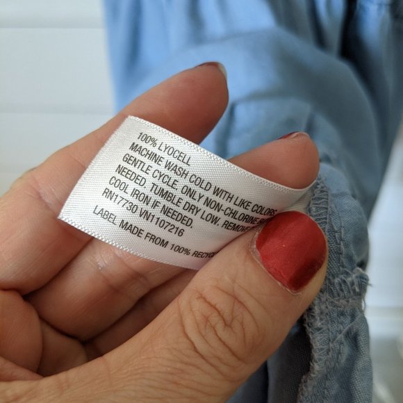 Mossimo Chambray Tiered Sundress S - Picture 4 of 6